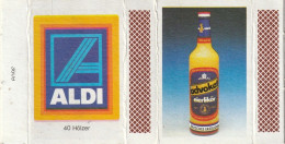 BOITES D'ALLUMETTES 860 : Allemagne : ALDI : Pub Advokaf Eierlikor ( Alcool ) - Zündholzschachteletiketten