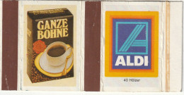 BOITES D'ALLUMETTES 861 : Allemagne : ALDI : Pub Ganze Bohne ( Café ) - Zündholzschachteletiketten