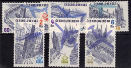 Checoslovaquia Aereo 72/77 ** MNH. 1976 - Posta Aerea