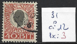 ANTILLES DANOISES 31 Oblitéré Côte 12 € - Denmark (West Indies)