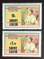 St Lucia 1980 Queen Mother MNH - St.Lucie (1979-...)