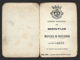Portugal Montijo Permis De Immatriculation Moto Zundapp 1958 Motorcycle Registration License - Moto