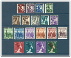 Egypt - 1953-56 - ( Republic - Change Of Government, July - Nefertiti ) - Complete Set - MNH (**) - Definitive - Nuevos