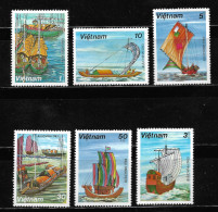 VIETNAM 1983, SERIE Ivert 381/86 - BARCOS TRADICIONALES A VELA. MNH. - Viêt-Nam