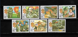 VIETNAM 1984, SERIE Ivert 550A/50G - 40º ANIVERSARIO EJÉRCITO MILITAR. MNH. - Viêt-Nam