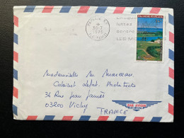 ENVELOPPE AVEC CORRESPONDANCE / PAPEETE TAHITI 1975 POUR VICHY - Covers & Documents