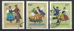 POLOGNE    -     DANSEURS  EN  COUPLES    /  COSTUMES  -      Oblitérés - Danse