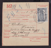 DDFF 147 - Formule De Colis Postal Cachet Touristique HAMOIR 1931 Vers Gare De HASSELT - Expéditeur Ponthier - Dokumente & Fragmente