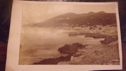 XIX EME PHOTO HYERES VAR  VERS 1880  RIVAGE DE SAN SALVADOUR - Oud (voor 1900)