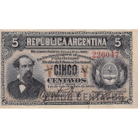 Billet, Argentine, 5 Centavos, 1883, 1883-10-04, KM:5, TTB - Argentine