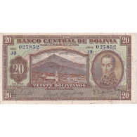 Billet, Bolivie, 20 Bolivianos, 1928, 1928-07-20, KM:131, SUP - Bolivien