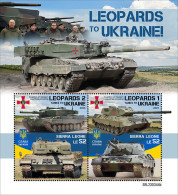 Sierra Leone 2023, Ukrainian Wart, Tank, Leopard, Block - Sonstige (Land)