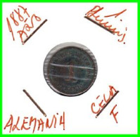 ALEMANIA – GERMANY - IMPERIO MONEDA DE COBRE DIAMETRO 17.5 Mm. DEL AÑO 1887 – CECA-F- KM-1  GOBERNANTE: GUILLERMO I - 1 Pfennig