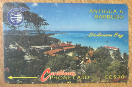 ANTIGUA & BARBUDA DICKENSON BAY EC$ 40 CARIBBEAN CABLE & WIRELESS SCHEDA PREPAID TELECARTE TELEFONKARTE PHONECARD - Antigua En Barbuda