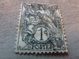 Type Blanc - 1c - Yt 107 - Gris - Oblitéré - Année 1900 - - 1900-29 Blanc