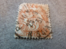 Type Blanc - 3 C. - Yt 109 - Type 1B - Orange - Oblitéré - Année 1900 - - 1900-29 Blanc