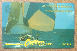 ANTIGUA & BARBUDA SAILING WEEK EC$ 40 CARIBBEAN CABLE & WIRELESS SCHEDA PREPAID TELECARTE TELEFONKARTE PHONECARD - Antigua E Barbuda