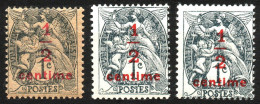 Y&T N° 157 - 1/2 C. Sur 1 C. - Type Blanc (1919) - Neuf ** - 3 Exemplaires - 1900-29 Blanc