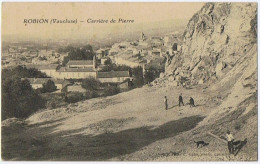 Cpa..84..ROBION..VAUCLUSE..CARRIERE DE PIERRE - Robion