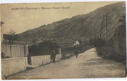 Cpa..84..ROBION..VAUCLUSE..AVENUE OSCAR ROULET - Robion