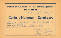 XB.251  BERCHEM - Institut St.-Stanislas… - Carte D'Honneur - 1937 - St-Agatha-Berchem - Berchem-Ste-Agathe