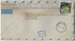 Brazil 1979 Cover From Fortaleza To Lages Stamp Day Brasiliana Exhibition Butterfly Insect Fauna Animal DH After Hour - Briefe U. Dokumente