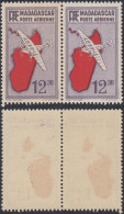 Madagascar 1935-France Colonie. Timbres Neufs. Yvert Nr.: PAII. A Paire.. One Avec Curiositée......(EB) DC-12208 - Ungebraucht