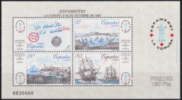 F-EX46038 ESPAÑA SPAIN MNH 1987 DISCOVERY SHIP POSTAL HISTORY ESPAMER SHEET  - Christophe Colomb