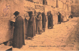 Judaica * Jerusalem , Endroit Où Les Juifs Vont Pleurer , El Borag * Juif Israélite Judaisme Jew Jewish Jud  Juives - Jodendom