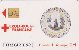 Telecarte Publique F 118 NEUVE - CROIX ROUGE Quimper - GEM - 50 U - 1989 - 5100 Ex - 1989