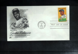 USA 1982  Baseball - Jackie Robinson FDC - Honkbal