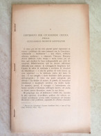 Pier Giorgio Ricci Contributi Per Un'edizione Critica Della Genealogia Deorum Gentilium - Histoire, Biographie, Philosophie