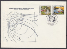 ⁕ Yugoslavia 1990 ⁕ World Meteorological Day ( 1989 Mi.2374-2375 ) ⁕ Commemorative Cover - FDC