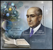 Serbia 2023, 100 Years Of The Milankovic Calendar, Block, MNH - Physics