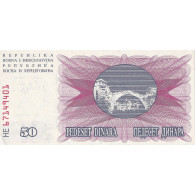 Bosnie-Herzégovine, 50 Dinara, 1992, 1992-07-01, KM:12a, NEUF - Bosnië En Herzegovina