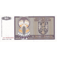 Bosnie-Herzégovine, 10 Dinara, 1992, KM:133a, NEUF - Bosnie-Herzegovine