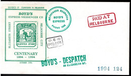 Australia 1994 Boyd's Express Messenger Co Centenary Commemorative Cover - Briefe U. Dokumente