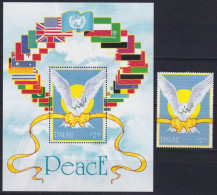 F-EX45461 PALAU MNH 1991 WAR DESERT STORM MILITAR AVES BIRD OISEAUX VÖGEL.  - Pigeons & Columbiformes