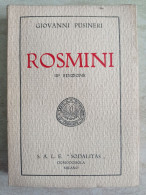 Giovanni Pusineri - Rosmini - S.A.L.E. Sodalitas Domodossola Milano 1939 - Geschichte, Biographie, Philosophie