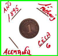 ALEMANIA – GERMANY - IMPERIO MONEDA DE COBRE DIAMETRO 17.5 Mm. DEL AÑO 1895 – CECA-G- KM-1  GOBERNANTE: GUILLERMO I - 1 Pfennig