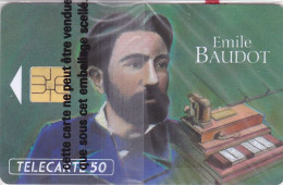 Telecarte Publique F366A NSB - Emile Baudot - So3 - 50 U - 1993 - - 1993