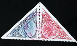1997 Triangle Michel US 2810-2811 Stamp Number US 3131a Yvert Et Tellier US 2584-2585 Used - Used Stamps