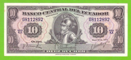 ECUADOR 10 SUCRES 1971 KX  P-101  UNC - Ecuador