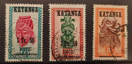 Katanga - 18/21 - Masques - 1960 - Oblitérés - Katanga