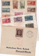 SAARGEBIET 1935 - Mi 179-192, 194 Auf 3 Briefumschlägen (gest. 13.1.1935 Und 23.21.1935) - Used Stamps