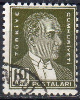 TURQUIE N° 1207 O Y&T 1953-1955 Kemal Atatürk - Usati