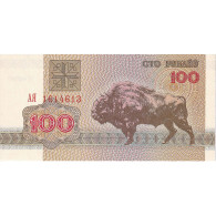 Bélarus, 100 Rublei, 1992-1996, 1992, KM:8, NEUF - Bielorussia