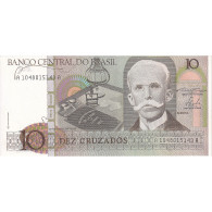 Billet, Brésil, 10 Cruzados, 1987, KM:209b, NEUF - Brésil