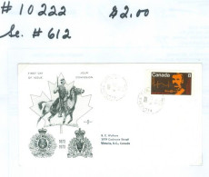 Mounted Police Montée; GRC / RCMP; Gendarmerie; Sc. # 612; Pli Premier Jour / First Day Cover (10222) - Gebruikt