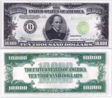 COPIE  - USA 10 000 Dollars - 1934 Fed.-REPRODUCTION - Billetes De La Reserva Federal (1928-...)